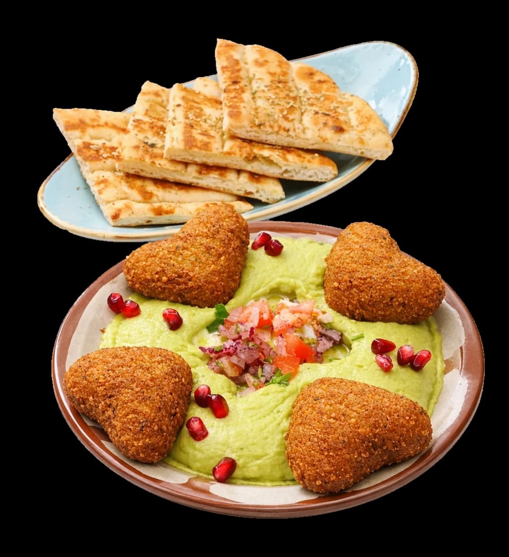 Falafel mit Fladenbrot