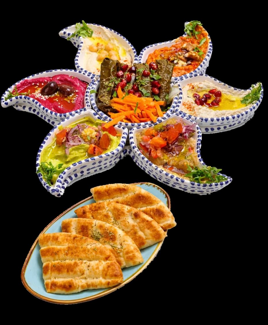 Dips mit Fladenbrot